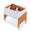 Minicuna de colecho 50x80 Equo blanca/terracota (5en1)