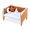 Minicuna de colecho 50x80 Equo blanca/terracota (5en1)