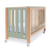 Cuna colecho Occa madera/verde-oliva 60x120 cm (5en1)
