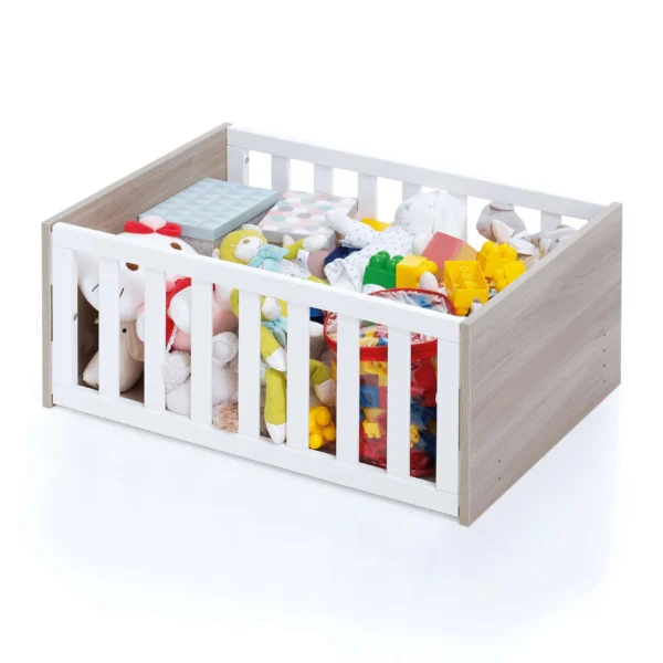 Minicuna de colecho 50x80 Equo Life madera/verde-oliva (5en1)
