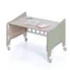 Minicuna de colecho 50x80 Equo Life madera/verde-oliva (5en1)