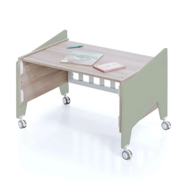 Minicuna de colecho 50x80 Equo Life madera/verde-oliva (5en1)