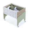 Minicuna de colecho 50x80 Equo Life madera/verde-oliva (5en1)