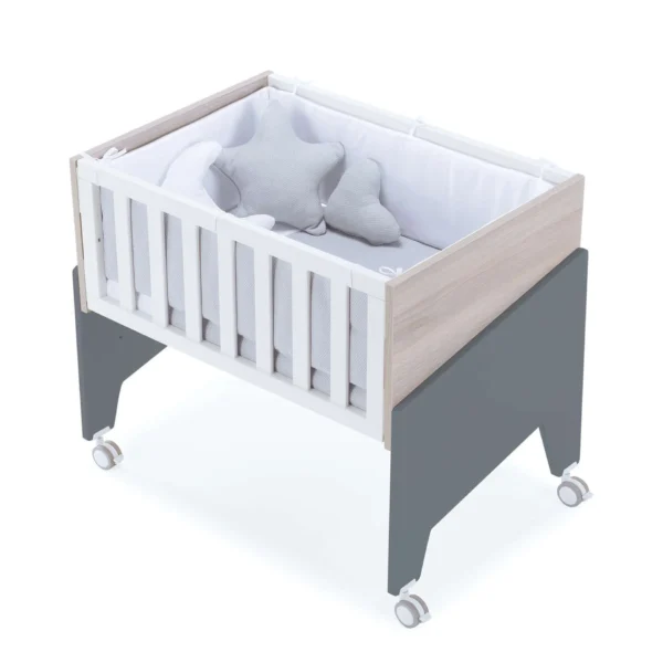 Minicuna de colecho 50x80 Equo Life madera/marengo (5en1)