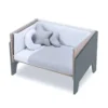 Minicuna de colecho 50x80 Equo Life madera/marengo (5en1)