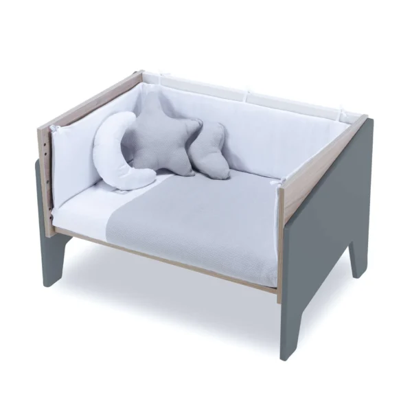 Minicuna de colecho 50x80 Equo Life madera/marengo (5en1)