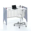 Minicuna 60x80 cm y cuna 60x120 cm Omni Tre Blu denim claro (7en1)