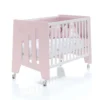 Minicuna 60x80 cm y cuna 60x120 cm Omni Tre Flamingo rosa claro (7en1)