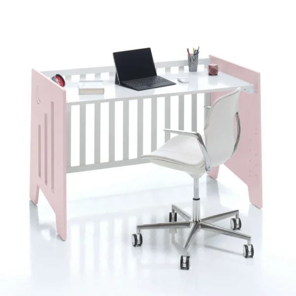 Minicuna 60x80 cm y cuna 60x120 cm Omni Tre Flamingo rosa claro (7en1)