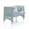 Cuna colecho Omni Due Eucalyptus verde eucalipto 60x120 cm (5en1)