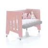 Cuna colecho Omni Due Quarzo rosa/blanco 60x120 cm (5en1)