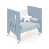Minicuna 60x80 cm y cuna 60x120 cm Omni Tre Blu denim claro (7en1)