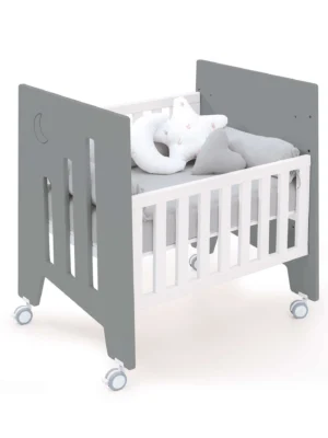 Minicuna 60x80 cm y cuna 60x120 cm Omni Tre Antracita (7en1)