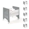 Minicuna de colecho 60x80 Omni Uno Antracita (5en1)