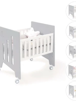 Minicuna de colecho 60x80 Omni Uno Grey gris (5en1)