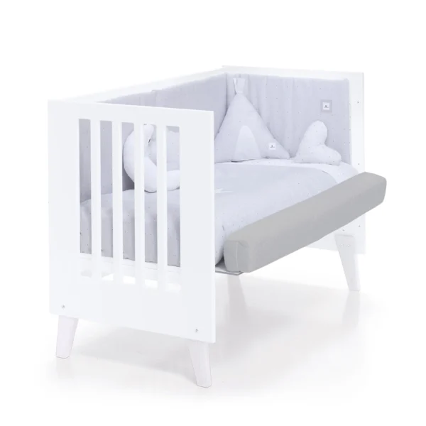 Cuna colecho Nexor Due White blanca 60x120 cm (4en1)