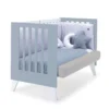Cuna colecho Nexor Due blanco/celeste 60x120 cm (4en1)