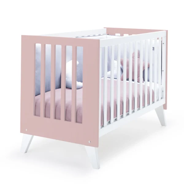 Minicuna y cuna todo en uno Nexor Tre Flamingo blanca/rosa (7en1)