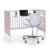 Minicuna y cuna todo en uno Nexor Tre Flamingo blanca/rosa (7en1)