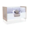 Cuna colecho Nexor Due Arena blanco/beige 60x120 cm (4en1)
