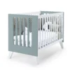 Minicuna y cuna todo en uno Nexor Tre Eucalyptus blanca/verde eucalipto (7en1)