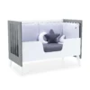 Cuna colecho Nexor Due blanco/antracita 60x120 cm (4en1)