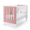 Minicuna y cuna todo en uno Nexor Tre Quarzo blanca/rosa (7en1)