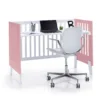Minicuna y cuna todo en uno Nexor Tre Quarzo blanca/rosa (7en1)