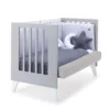 Cuna colecho Nexor Due blanco/gris 60x120 cm (4en1)
