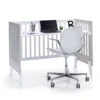 Minicuna y cuna todo en uno Nexor Tre Grey blanca/gris (7en1)