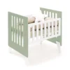 Minicuna y cuna todo en uno Nexor Tre Erba blanca/verde oliva (7en1)