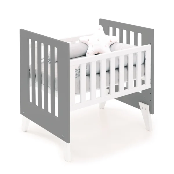 Minicuna y cuna todo en uno Nexor Tre Antracita blanca/antracita (7en1)