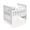 Minicuna y cuna todo en uno Nexor Tre Grey blanca/gris (7en1)