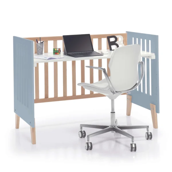 Minicuna convertible en cuna Nexor Tre Blu denim (7en1)