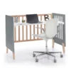 Minicuna convertible en cuna Nexor Tre Antracita madera/antracita (7en1)