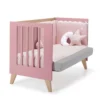 Cuna colecho Nexor Due Quarzo madera/rosa 60x120 cm (4en1)