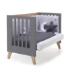 Cuna colecho Nexor Due madera/marengo 60x120 cm (4en1)