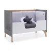 Cuna colecho Nexor Due madera/marengo 60x120 cm (4en1)