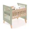 Minicuna convertible en cuna Nexor Tre Erba madera/verde oliva (7en1)