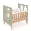 Minicuna convertible en cuna Nexor Tre Erba madera/verde oliva (7en1)