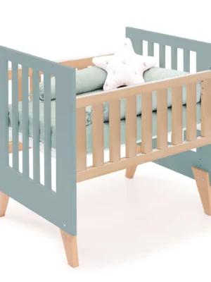 Minicuna convertible en cuna Nexor Tre Eucalyptus madera/verde (7en1)