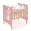 Minicuna convertible en cuna Nexor Tre Quarzo madera/rosado (7en1)