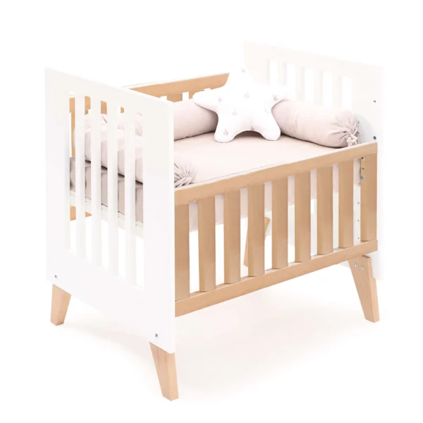Minicuna convertible en cuna Nexor Tre White madera/blanca (7en1)
