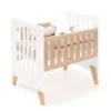 Minicuna convertible en cuna Nexor Tre White madera/blanca (7en1)