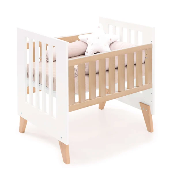 Minicuna convertible en cuna Nexor Tre White madera/blanca (7en1)