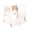 Minicuna convertible en cuna Nexor Tre White madera/blanca (7en1)