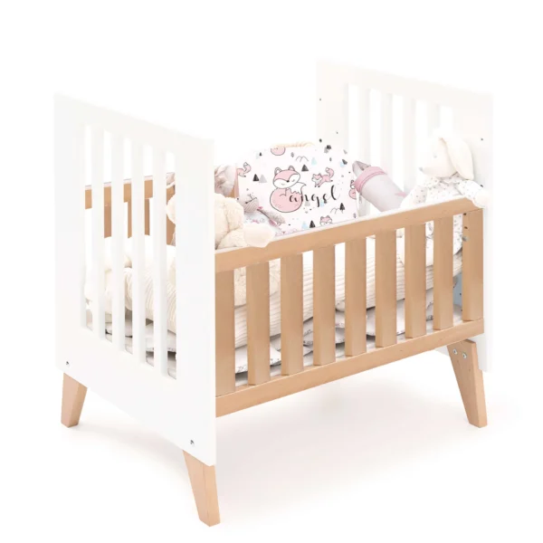 Minicuna convertible en cuna Nexor Tre White madera/blanca (7en1)