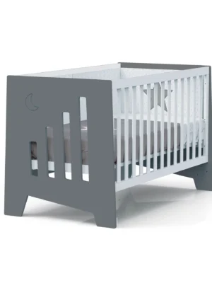 Cuna-escritorio Omni XL marengo 70x140 cm (2en1)