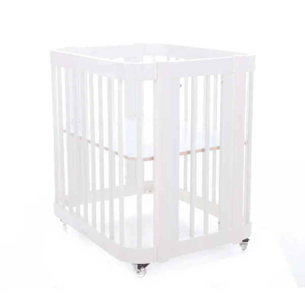 Minicuna de colecho ovalada 55x70 cm Crea Uno Bianco blanca