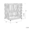 Minicuna de colecho ovalada 55x70 cm Crea Uno Bianco blanca
